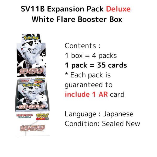 SV11W Expansion Pack Deluxe White Flare Booster Box Japanese Pokemon Card